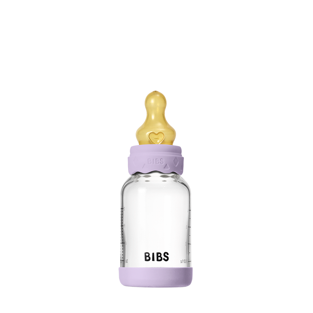 Baby Glass Bottle Boheme Set 4oz Latex - Violet Sky