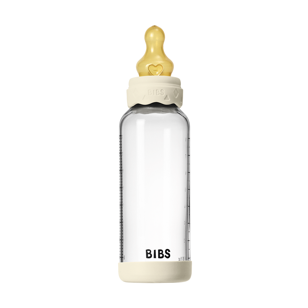 Baby Glass Bottle Boheme Set 8oz Latex - Ivory