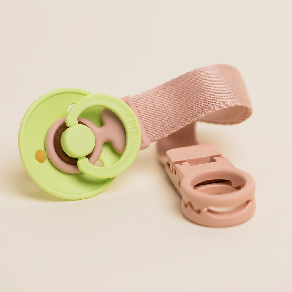 New Pacifier Loops Pacifier Clip Loop - Blush – BIBS B2B US