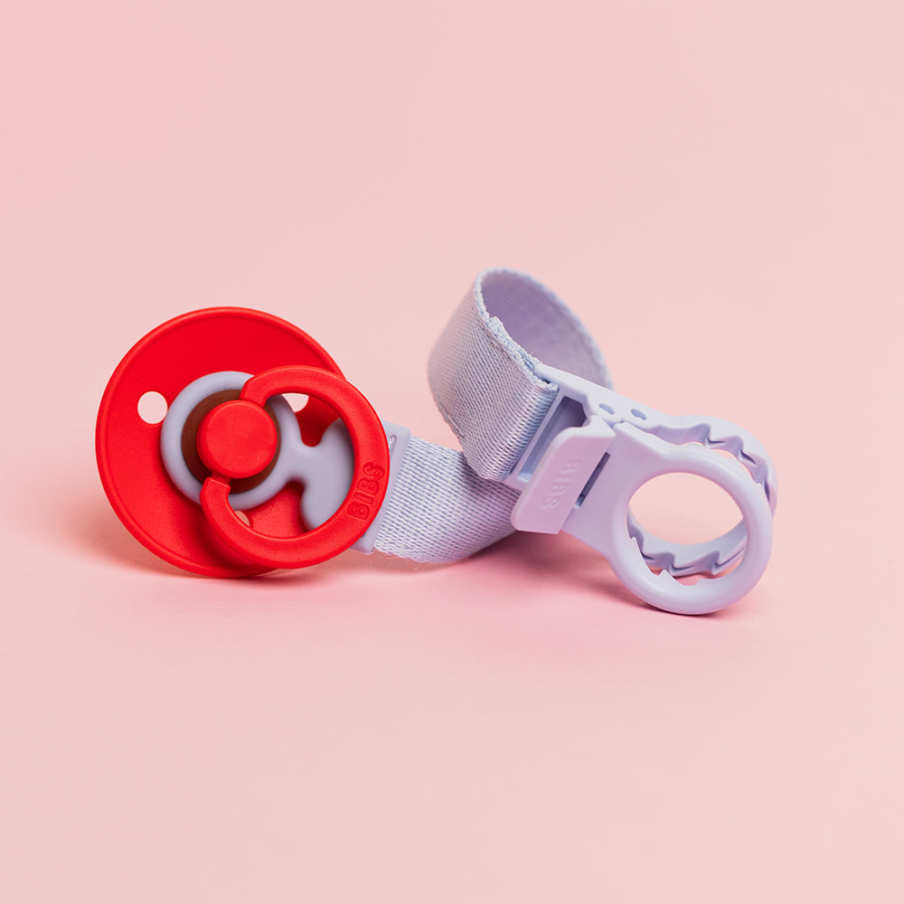 New Pacifier Loops Pacifier Clip Loop - Dusty Blue – BIBS B2B US