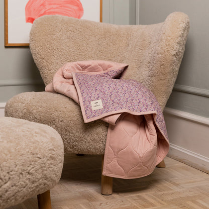 BIBS x LIBERTY Quilted Blanket Chamomile Lawn - Violet Sky