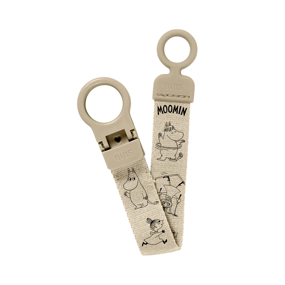 BIBS x Moomin Pacifier Clip Loop - Vanilla - BIBS