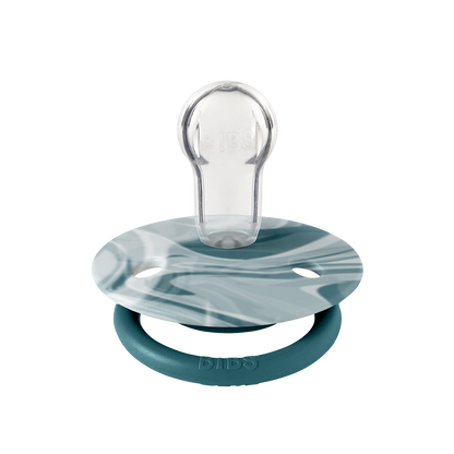 BIBS De Lux Tie Dye Forest Lake White