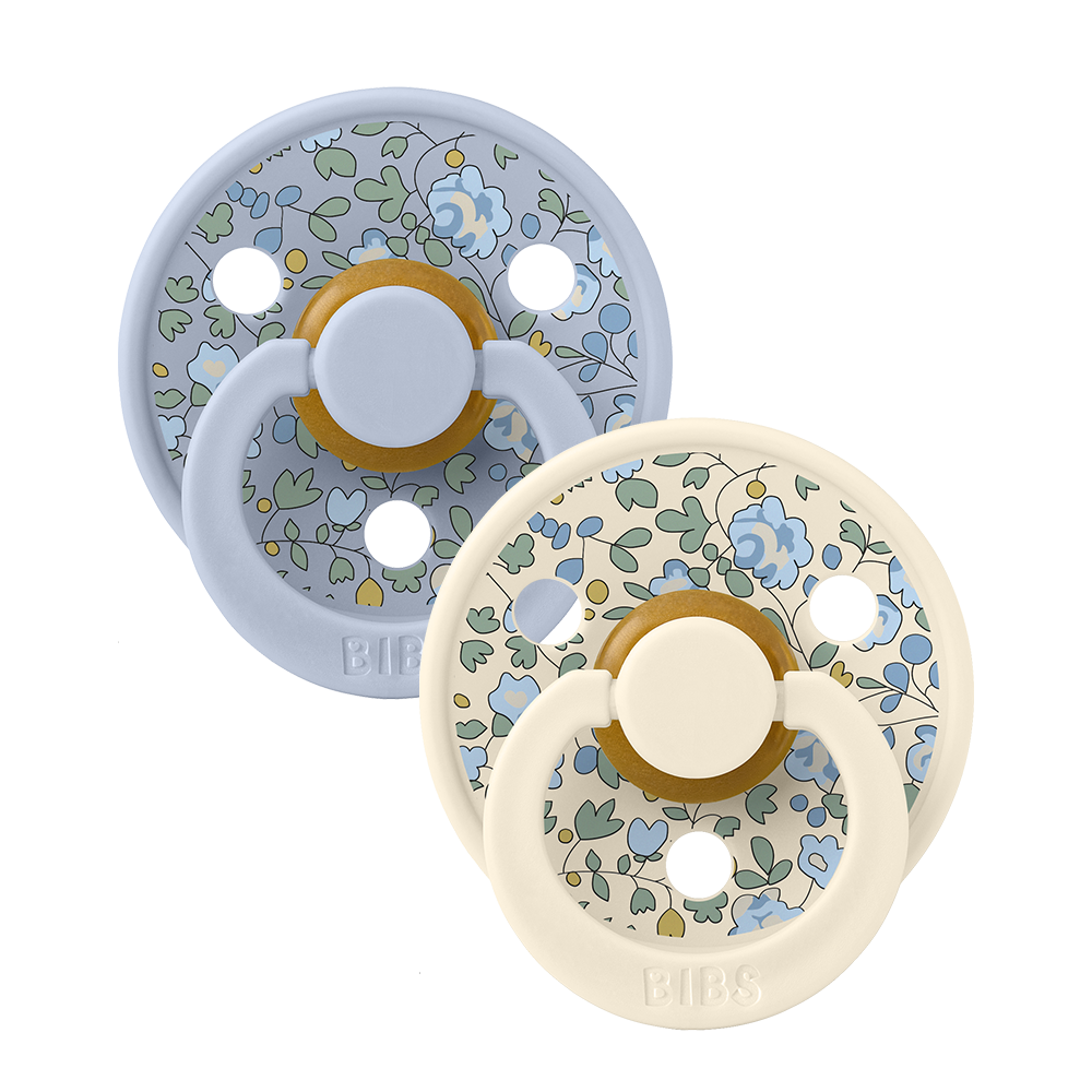 BIBS x LIBERTY Colour 2 Pack Eloise - Dusty Blue Mix