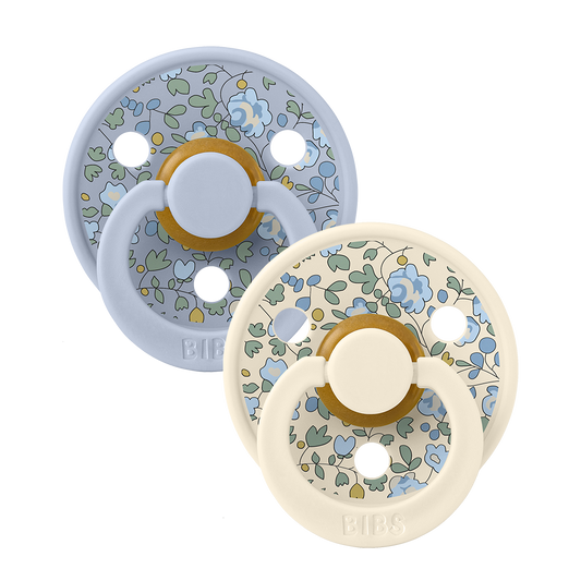 BIBS x LIBERTY Colour 2 Pack Eloise - Dusty Blue Mix