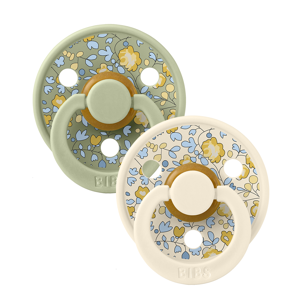 BIBS x LIBERTY Colour 2 Pack Eloise - Sage Mix