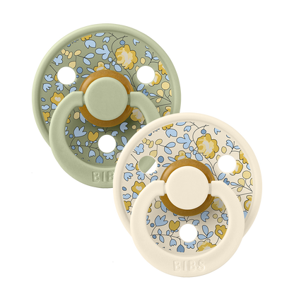 BIBS x LIBERTY Colour 2 Pack Eloise - Sage Mix