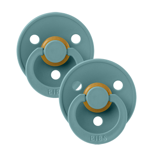 BIBS Colour 2 PACK Latex Size 1 Island Sea/Island Sea