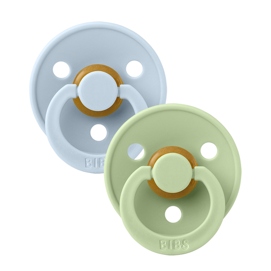 BIBS Colour 2 Pack Baby Blue/Pistachio