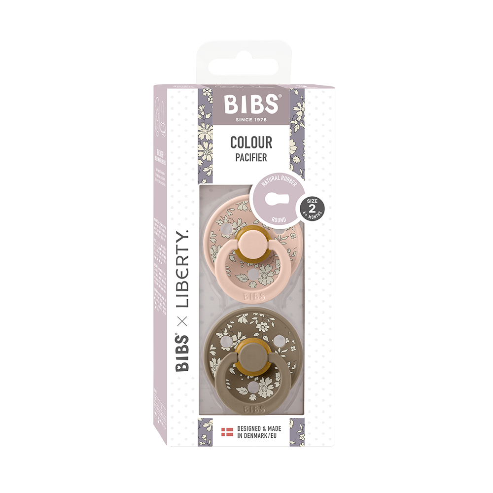 BIBS x LIBERTY Colour 2 Pack Capel - Blush Mix