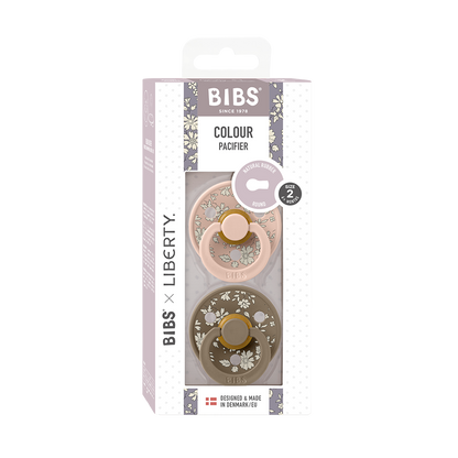 BIBS x LIBERTY Colour 2 Pack Capel - Blush Mix