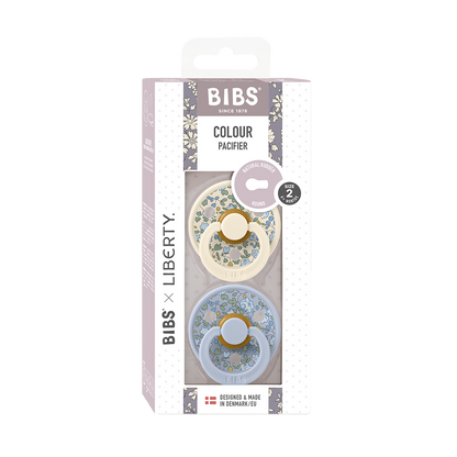 BIBS x LIBERTY Colour 2 Pack Eloise - Dusty Blue Mix