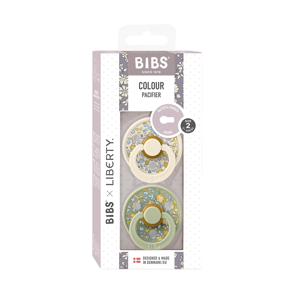 BIBS x LIBERTY Colour 2 Pack Eloise - Sage Mix