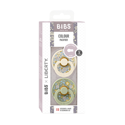 BIBS x LIBERTY Colour 2 Pack Eloise - Sage Mix