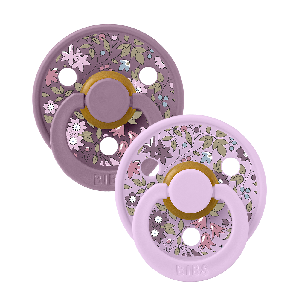 BIBS x LIBERTY Colour 2 Pack Chamomile Lawn - Violet Sky Mix