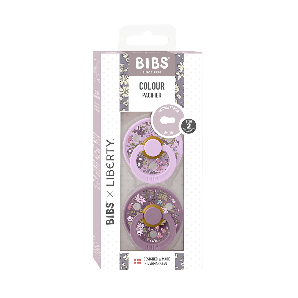 BIBS x LIBERTY Colour 2 Pack Chamomile Lawn - Violet Sky Mix