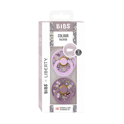 BIBS x LIBERTY Colour 2 Pack Chamomile Lawn - Violet Sky Mix