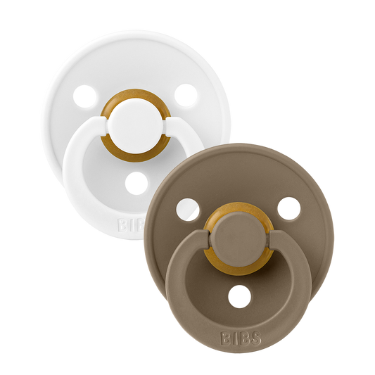 BIBS Colour 2 PACK White/Dark Oak [product_typ] - BIBS EU