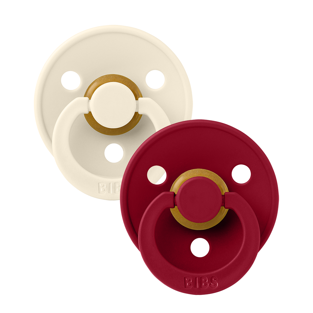 BIBS Colour 2 PACK Ivory/Ruby [product_typ] - BIBS EU