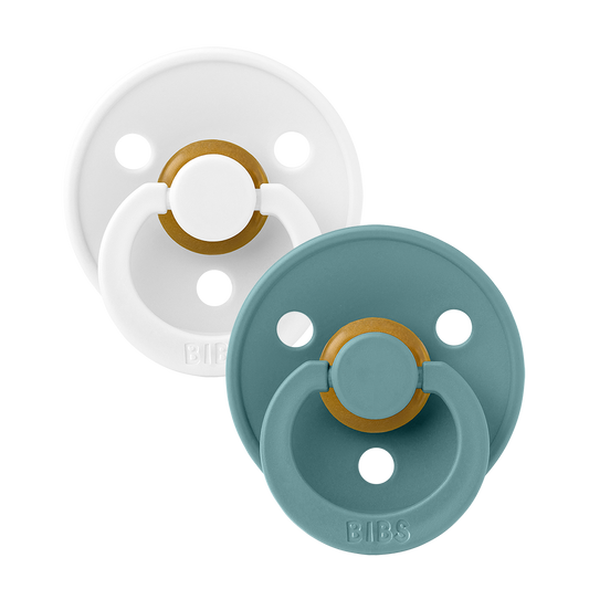BIBS Colour 2 Pack White/Island Sea