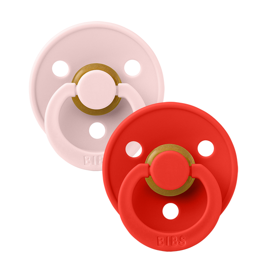 BIBS Colour 2 PACK Blossom/Candy Apple