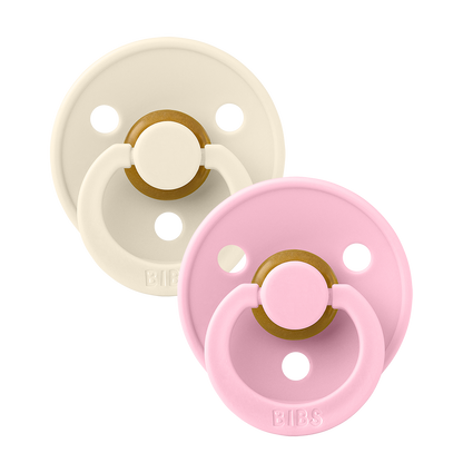 BIBS Colour 2 PACK Ivory/Baby Pink [product_typ] - BIBS EU