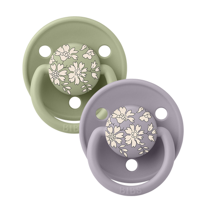 BIBS x LIBERTY De Lux 2 PACK Capel - Sage Mix