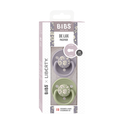 BIBS x LIBERTY De Lux 2 PACK Capel - Sage Mix