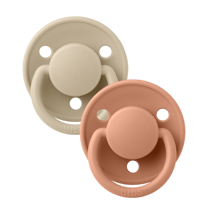 BIBS De Lux 2 PACK Vanilla/Peach