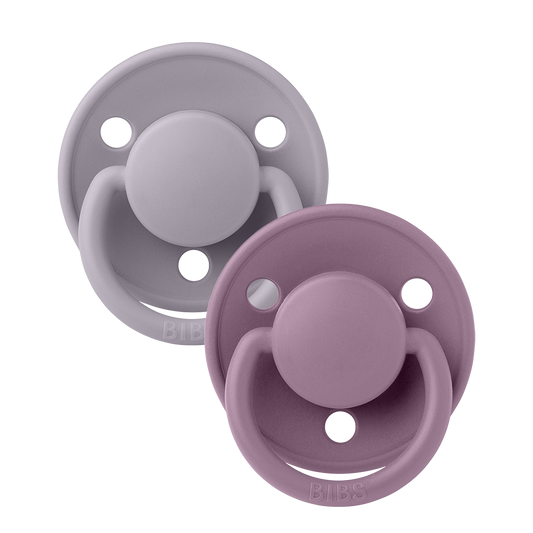 BIBS De Lux 2 PACK Fossil Grey/Mauve