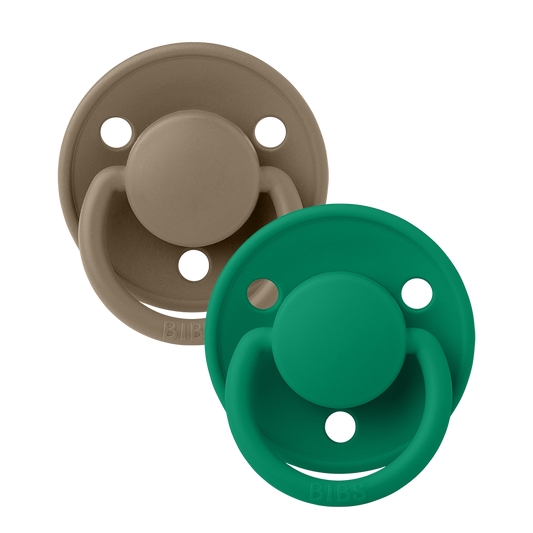 BIBS De Lux 2 PACK Dark Oak/Evergreen