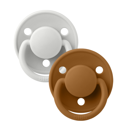 BIBS De Lux 2 Pack Haze/Caramel