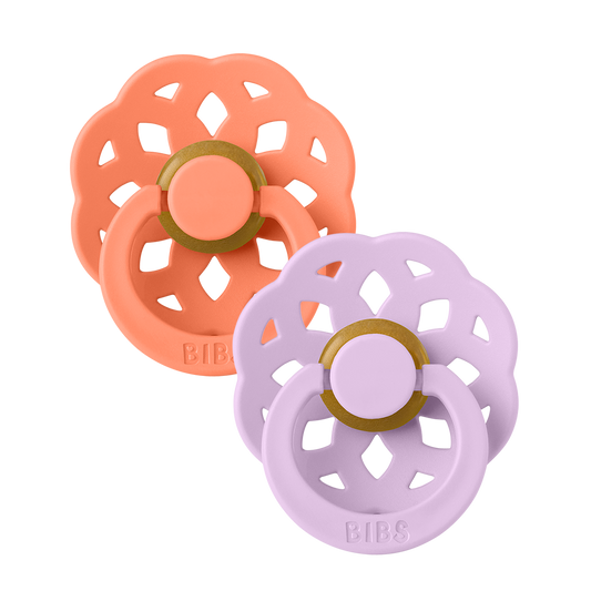 BIBS Boheme 2 PACK Papaya/Violet Sky