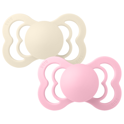 BIBS Supreme 2 PACK Ivory/Baby Pink [product_typ] - BIBS EU