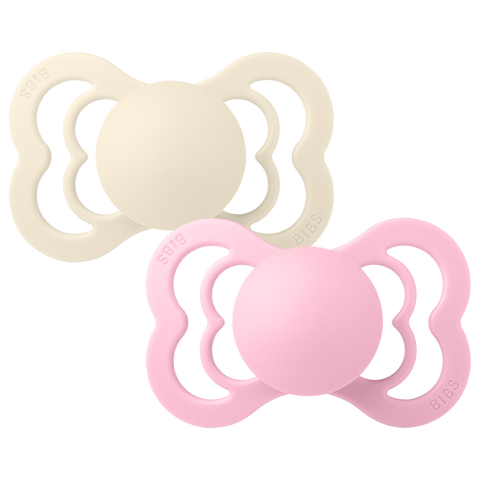 BIBS Supreme 2 PACK Ivory/Baby Pink [product_typ] - BIBS EU