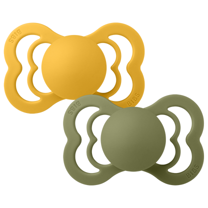 BIBS Supreme 2 PACK Honey Bee/Olive [product_typ] - BIBS EU