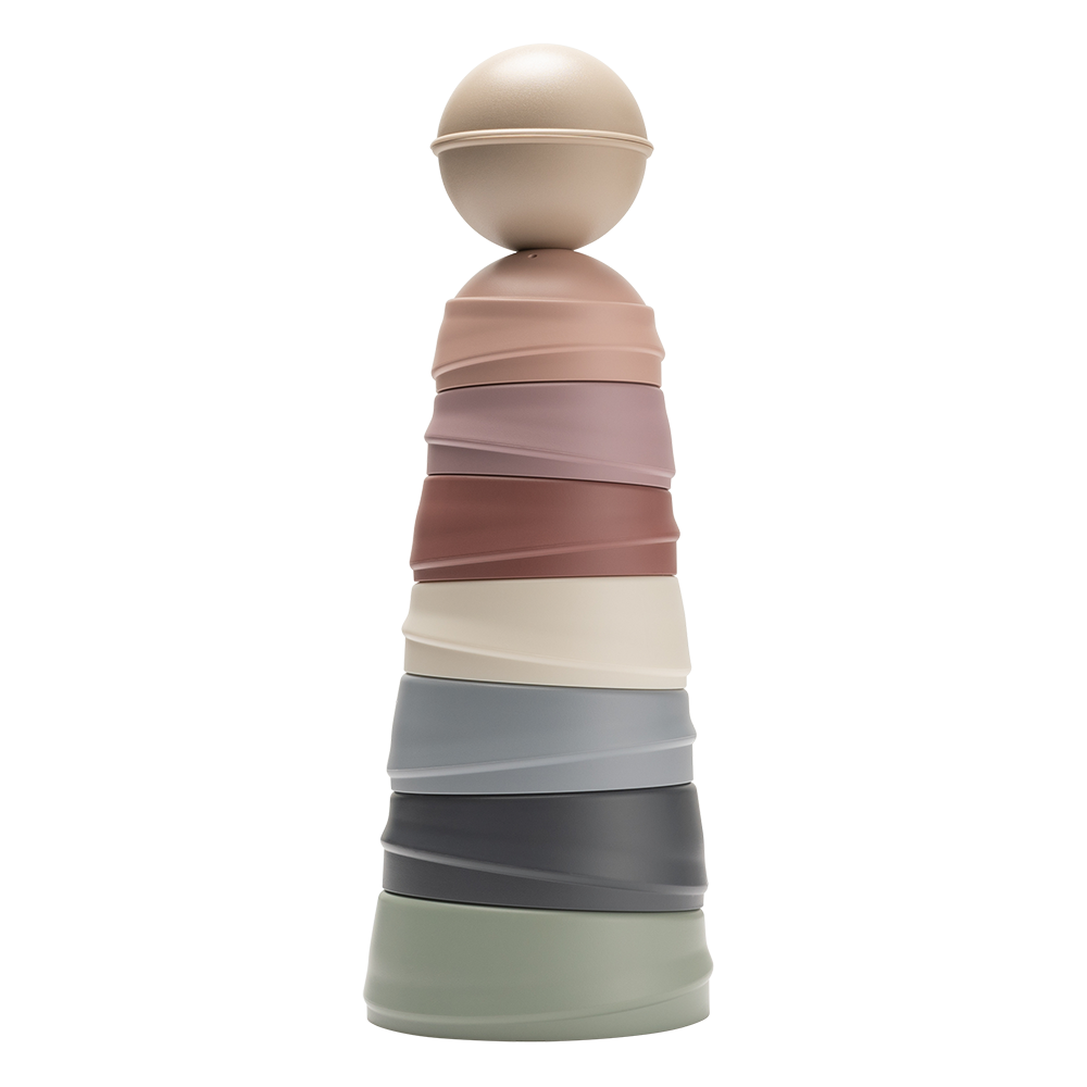 Wobbly Tower Pastel Rainbow