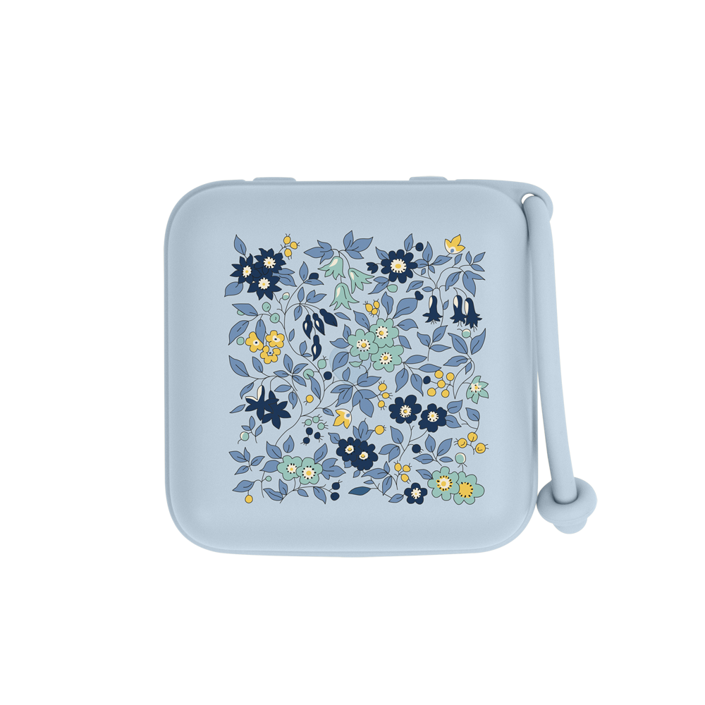 BIBS x LIBERTY Pacifier Box - Chamomile Lawn Baby Blue