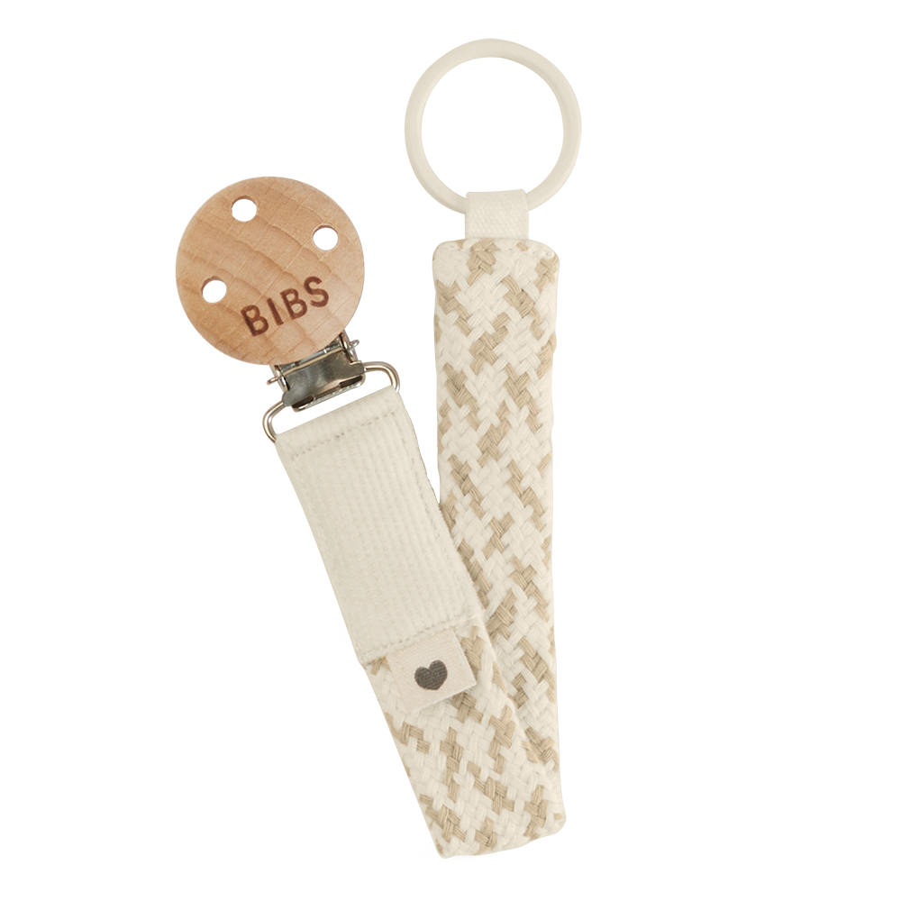 Pacifier Clip Ivory/Vanilla
