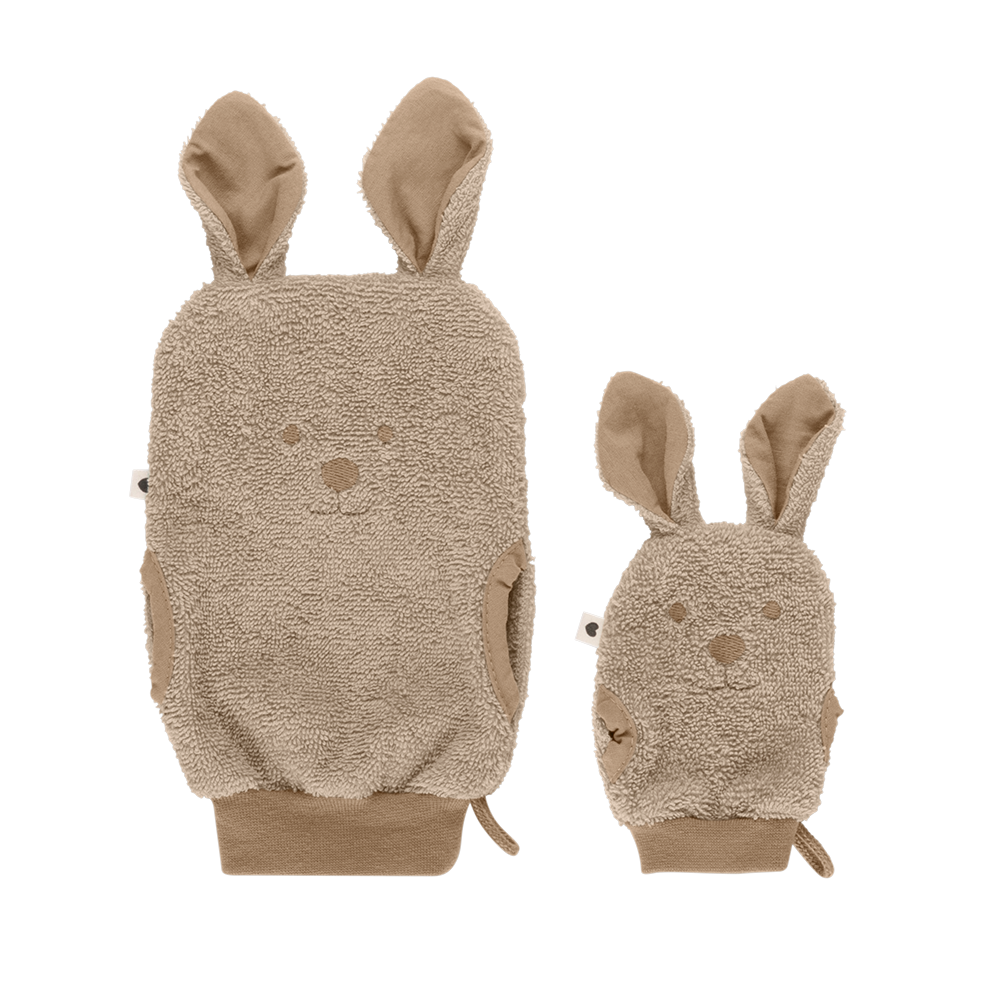 Kangaroo Bath Mitts Vanilla