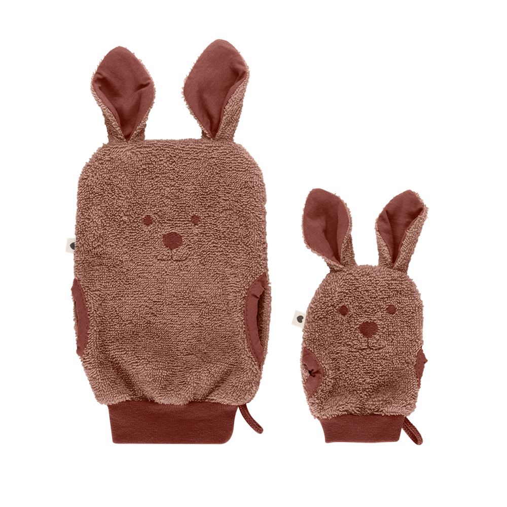 Kangaroo Bath Mitts Woodchuck