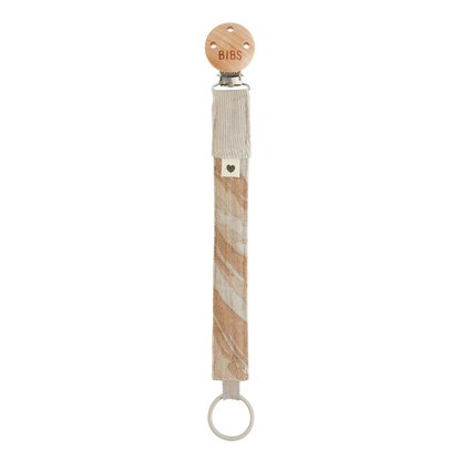 Tie Dye Camo Pacifier Clip Sand