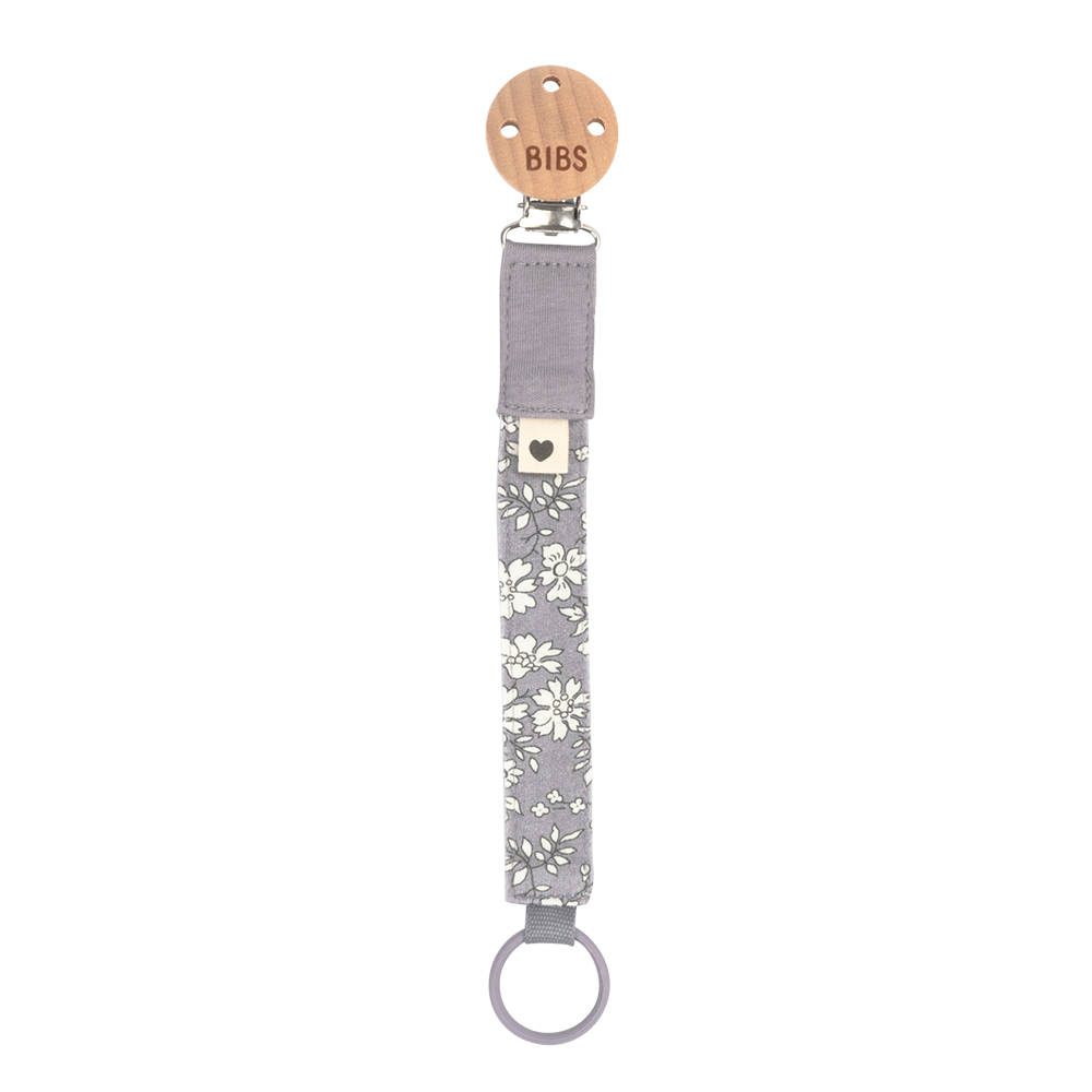 BIBS x LIBERTY Pacifier Clip - Capel Fossil Grey