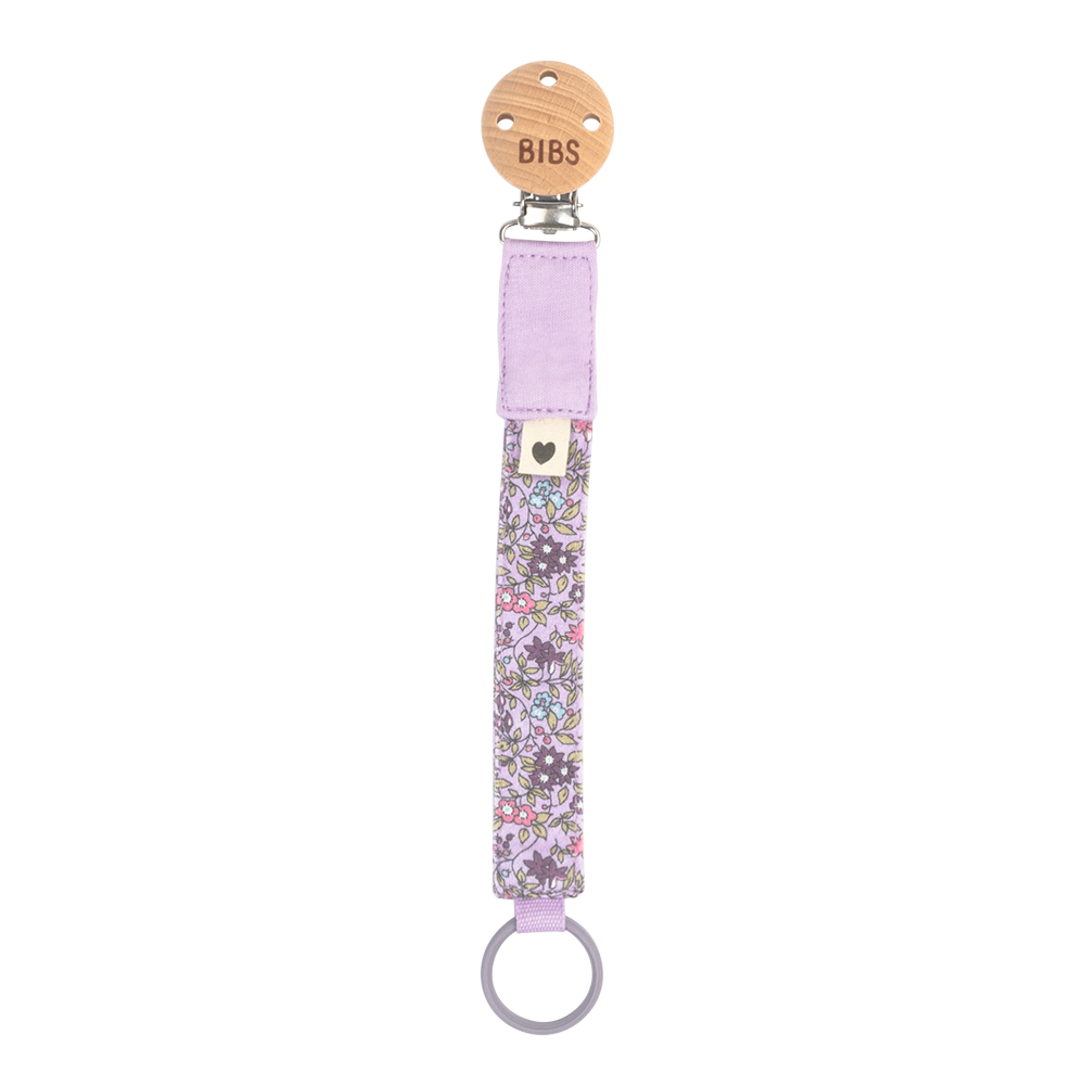 BIBS x LIBERTY Pacifier Clip - Chamomile Lawn Violet Sky