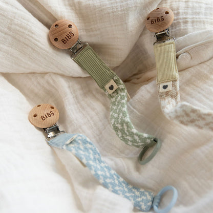 Pacifier Clip Ivory/Vanilla