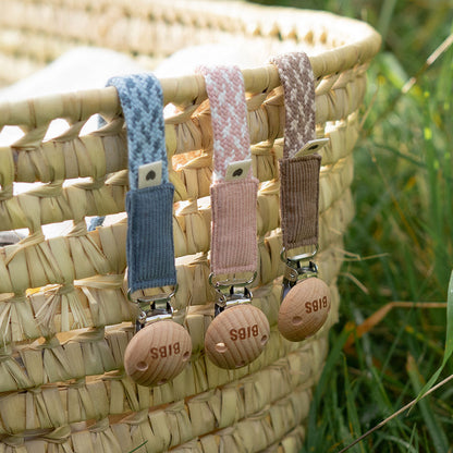 Pacifier Clip Violet Sky/Mauve