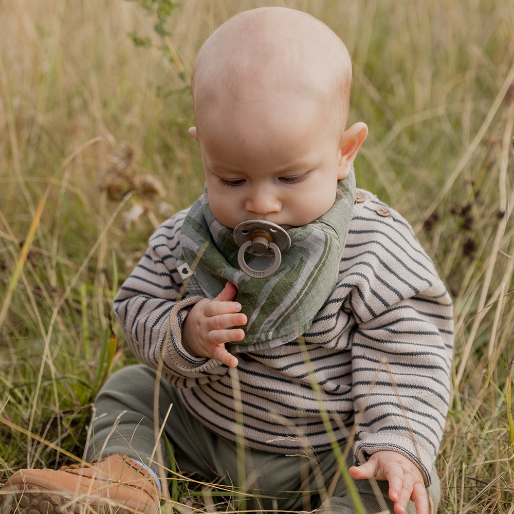Tie Dye Camo Bandana Bib Green