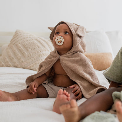 Kangaroo Hoodie Towel Baby Vanilla