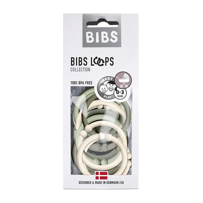 BIBS Loops 12 Pack Ivory/Sage/Hunter Green [product_typ] - BIBS
