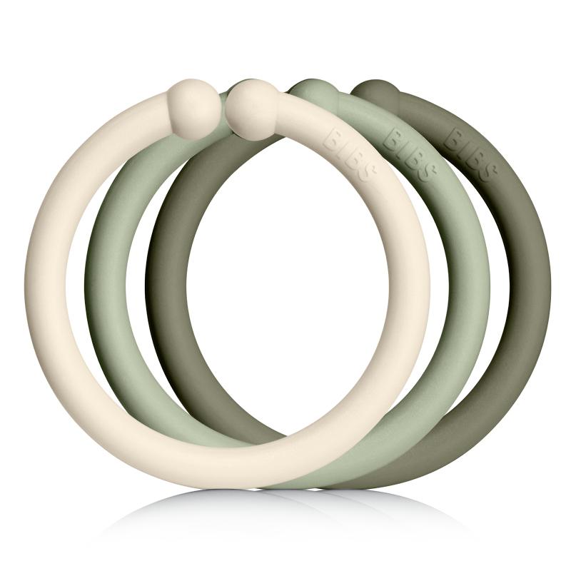 BIBS Loops 12 Pack Ivory/Sage/Hunter Green [product_typ] - BIBS